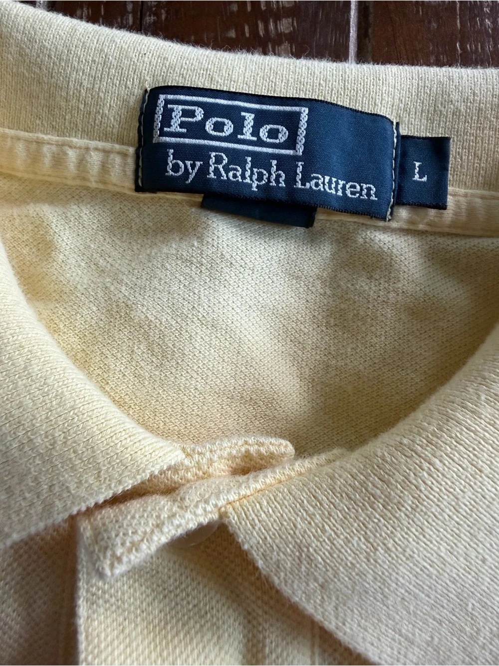 Polo by Ralph Lauren Men’s Yellow Classic Pique Polo large